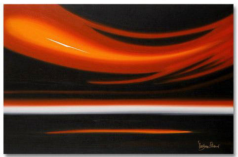 Farenheight Debra Stroud Artist Proof Canvas Giclée Print Artist Hand Embellished and Signed