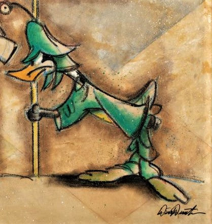 I Claim This Planet For Dick Duerrstein Original Mixed Media on Stretched Canvas Artist Hand Signed and Numbered