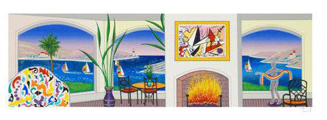 Interior with Leger Fanch Ledan Artist Proof Serigraph Print Artist Hand Signed and EA Numbered