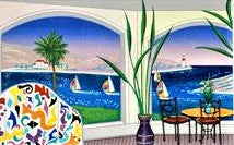 Interior with Leger Fanch Ledan Artist Proof Serigraph Print Artist Hand Signed and EA Numbered