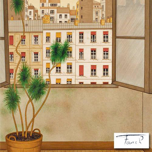 La Fenetre Fanch Ledan Hors De Commerce Lithograph Print Artist Hand Signed and HC Numbered