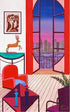 Balcony Over Manhattan Fanch Ledan Canvas Giclée Print Artist Hand Signed and Numbered