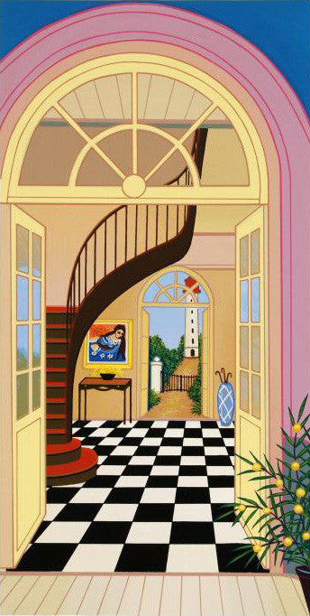 Captains Headquarters Fanch Ledan Serigraph Print Artist Hand Signed and Numbered