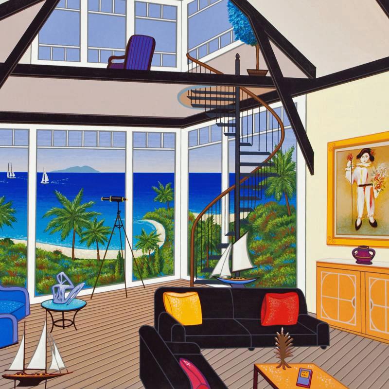 Duplex Over Stinson Fanch Ledan Serigraph Artist Hand Signed and Numbered