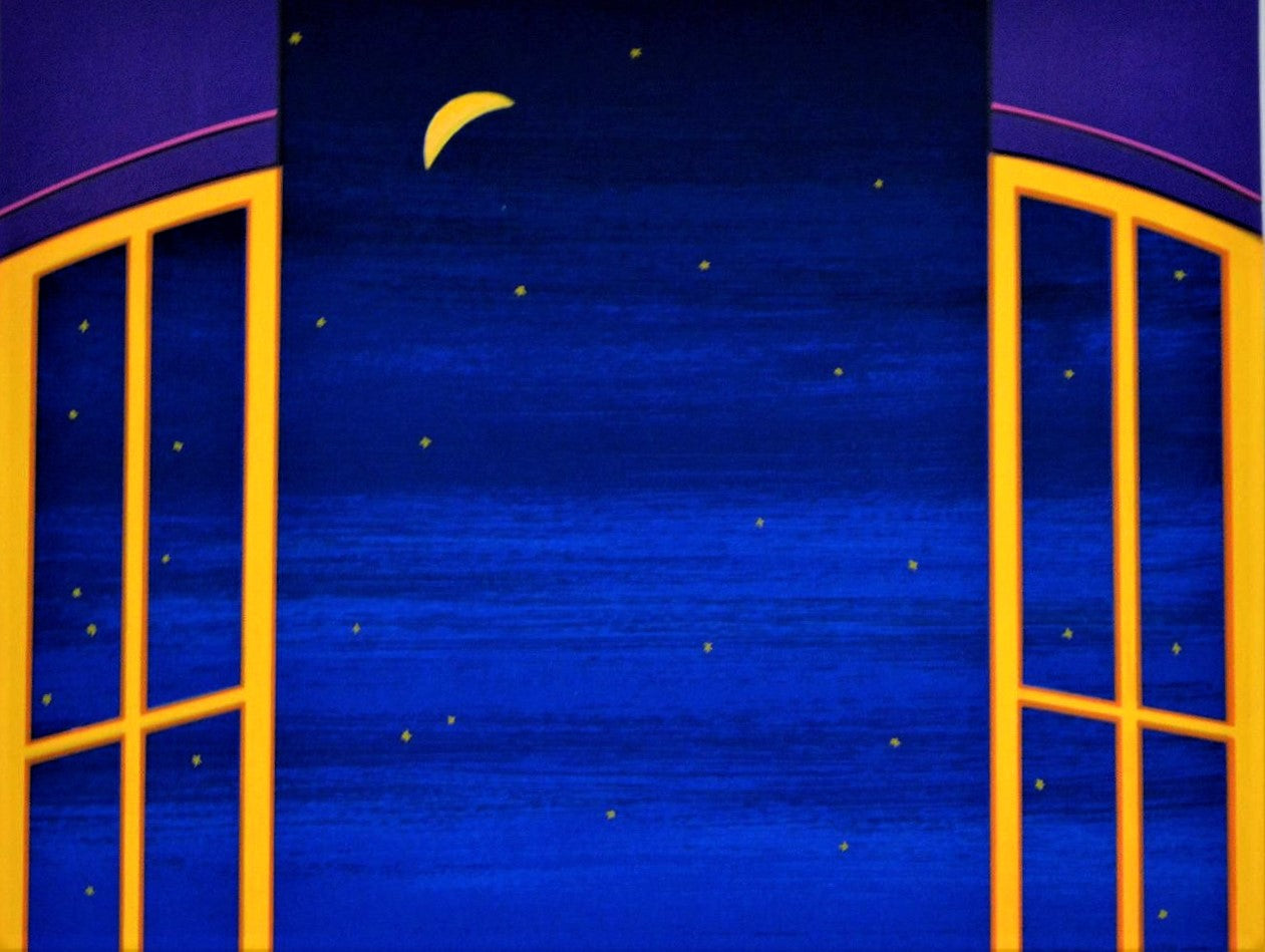 Windows On Paris Fanch Ledan Serigraph Print Artist Hand Signed and Numbered