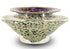 Ikebana Flower Bowl GartnerBlade Hand Blown Glass Sculpture Artists Stephen Gatner and Danielle Blade Hand Signed