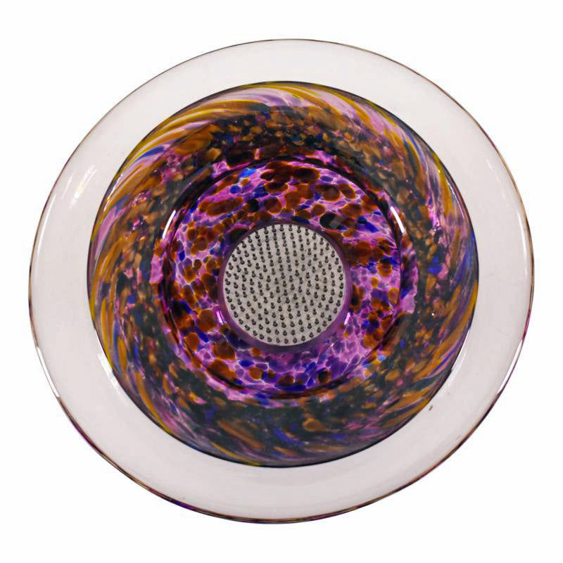 Ikebana Flower Bowl GartnerBlade Hand Blown Glass Sculpture Artists Hand Signed