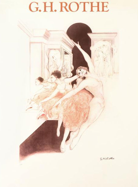Bolshoi G H Rothe Printer Proof Serigraph Print Artist Hand Signed and Numbered