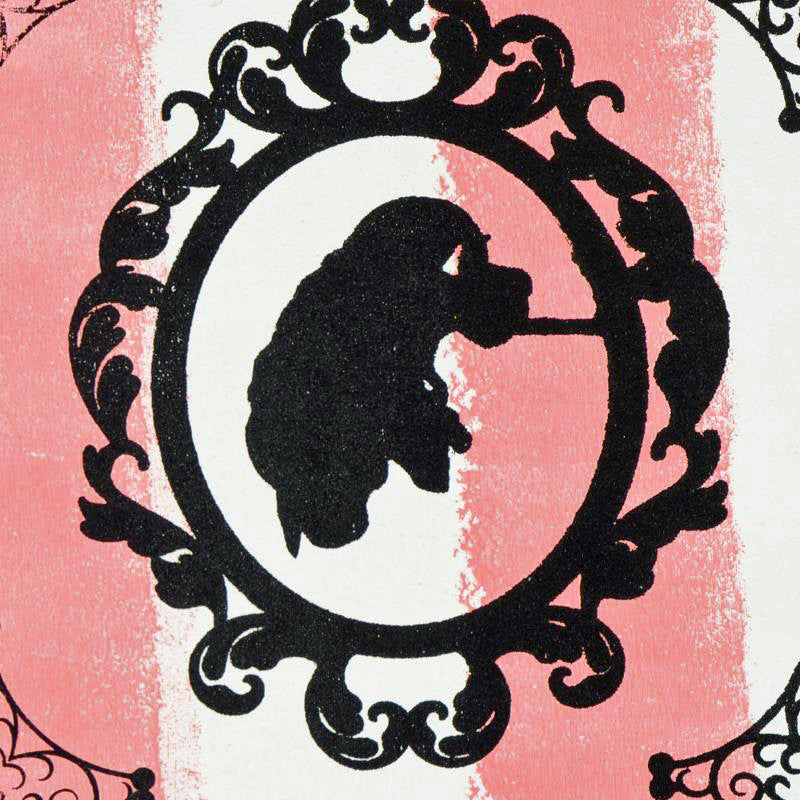 Lady and the Tramp Gail Rodgers Acrylic Silkscreen Painting on Canvas from her Mirror Mirror Series Artist Hand Signed