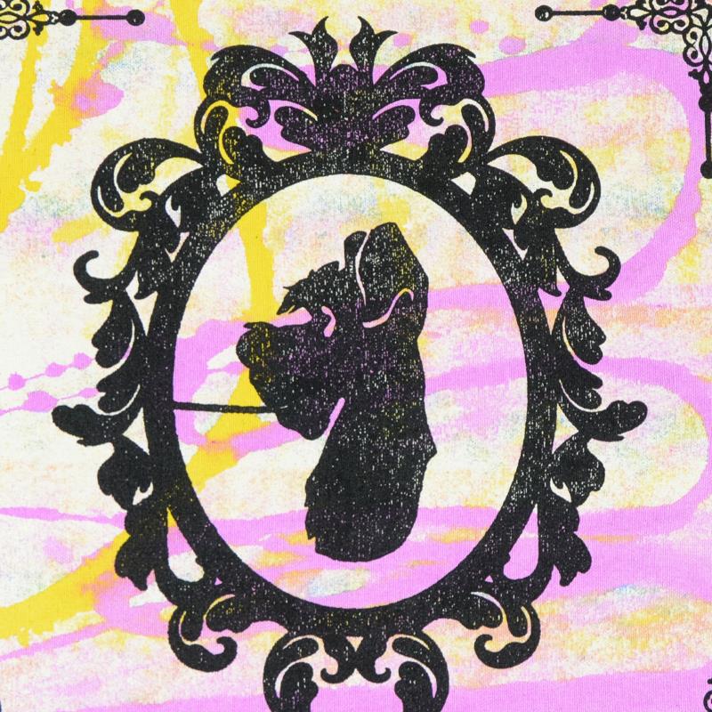 Lady and the Tramp Gail Rodgers Acrylic Silkscreen Painting on Canvas from her Mirror Mirror Series Artist Hand Signed