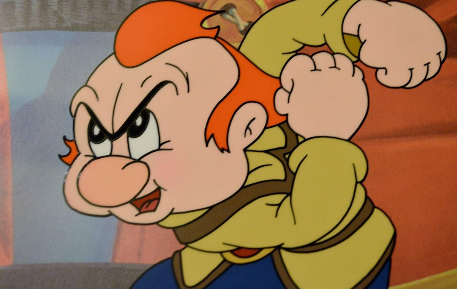 Gabby on Scaffolding Max Fleischer Hand Painted Animation Cel Signed and Numbered