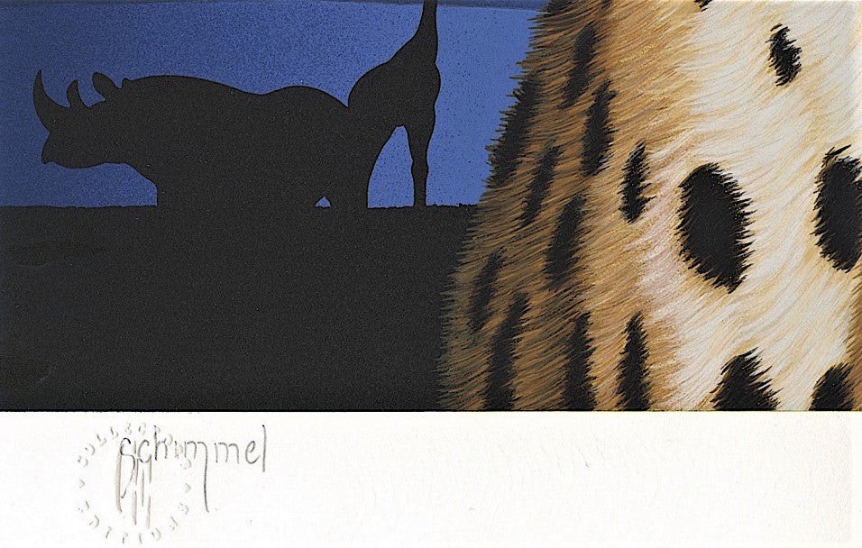 Guardians of the Night William Schimmel Serigraph Print Artist Hand Signed and Numbered