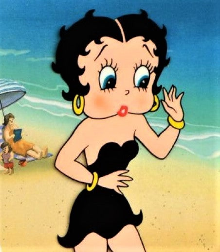 Guarding Betty Myron Waldman Hand Painted Animation Cel Artist Hand Signed and Numbered