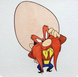 Yosemite Sam Warner Bros Looney Tunes Hand Tinted Color Etching Set with Matching Edition Numbered