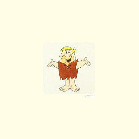Barney Rubble Hanna Barbera Flintstones Hand Tinted Color Etching Numbered and Framed
