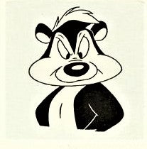 Pepe Le Pew Warner Bros Looney Tunes Hand Tinted Color Etching Numbered Framed