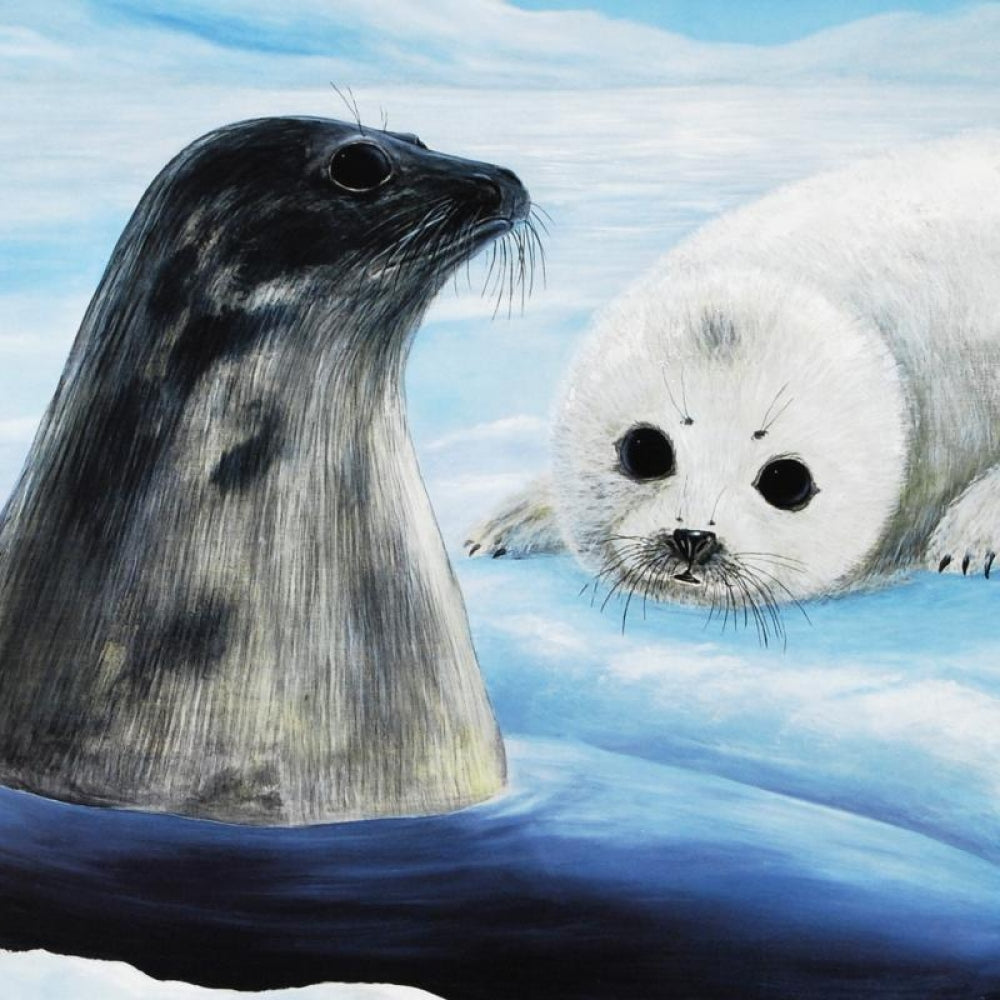 Harp Seals Wyland Lithograph Print Artist Hand Signed and Numbered