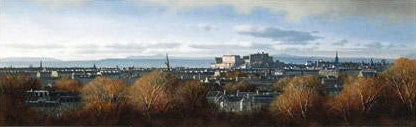Edinburgh from the Braids Ian Johnstone Giclée Print Artist Hand Signed and Numbered