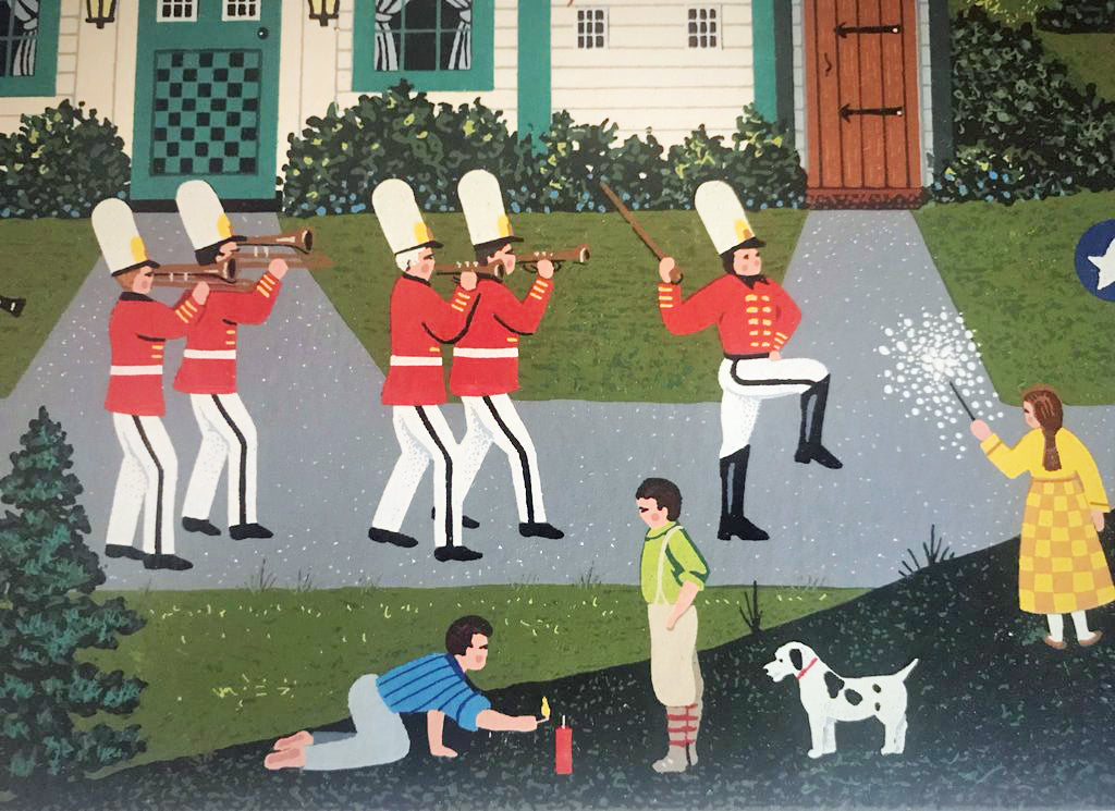 When Freedom Rings Jane Wooster Scott Serigraph Print with Remarque Artist Hand Signed and Numbered