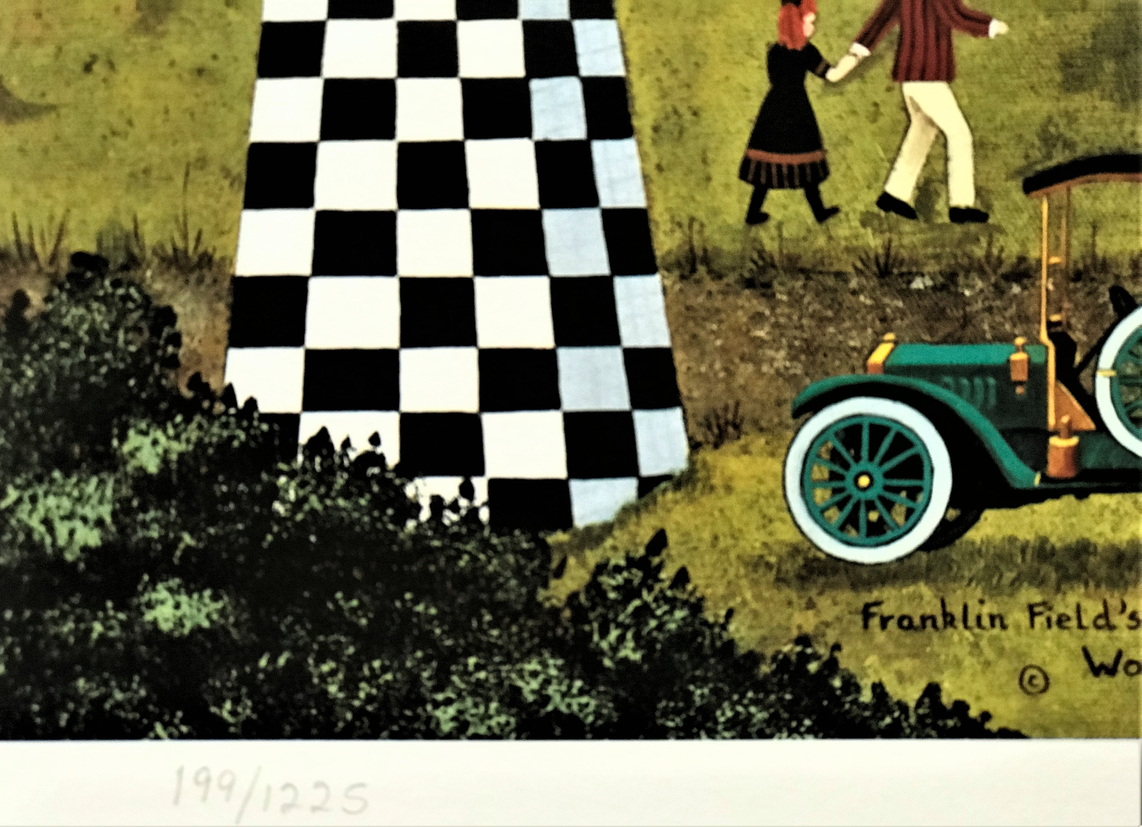 Franklin Fields First Annual Air Fair Jane Wooster Scott Lithograph Print Artist Hand Signed and Numbered