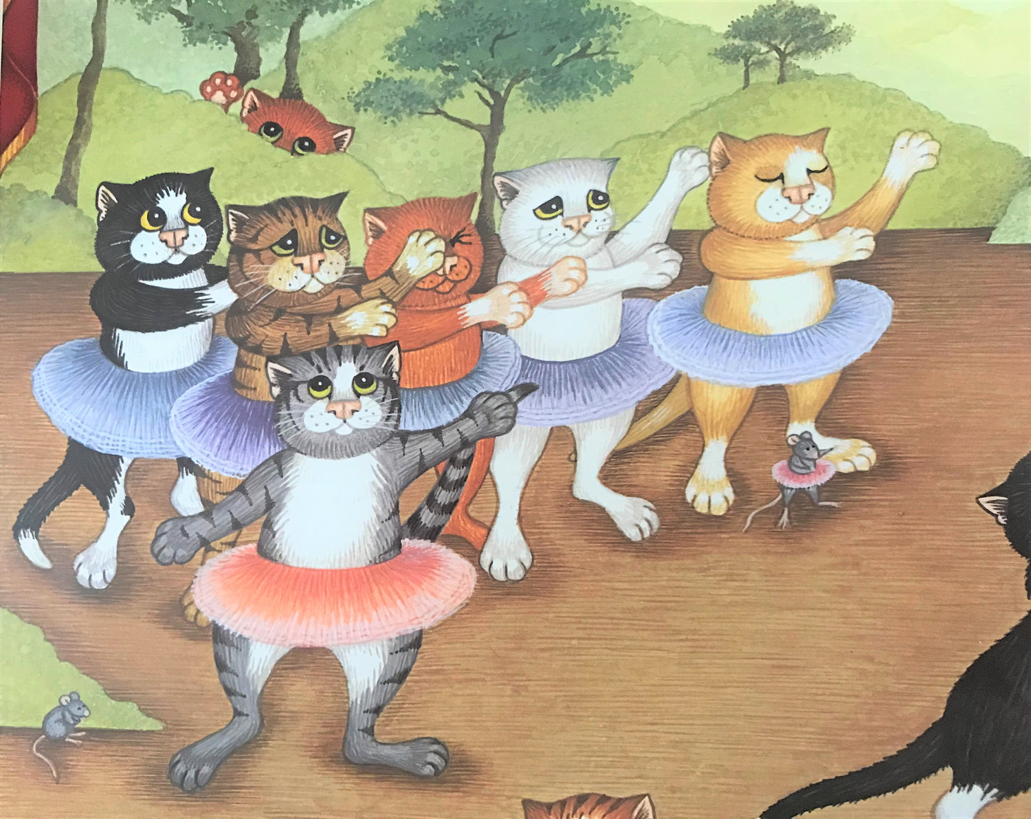 Curtain Up Linda Jane Smith Lithograph Print Artist Hand Signed and US Numbered