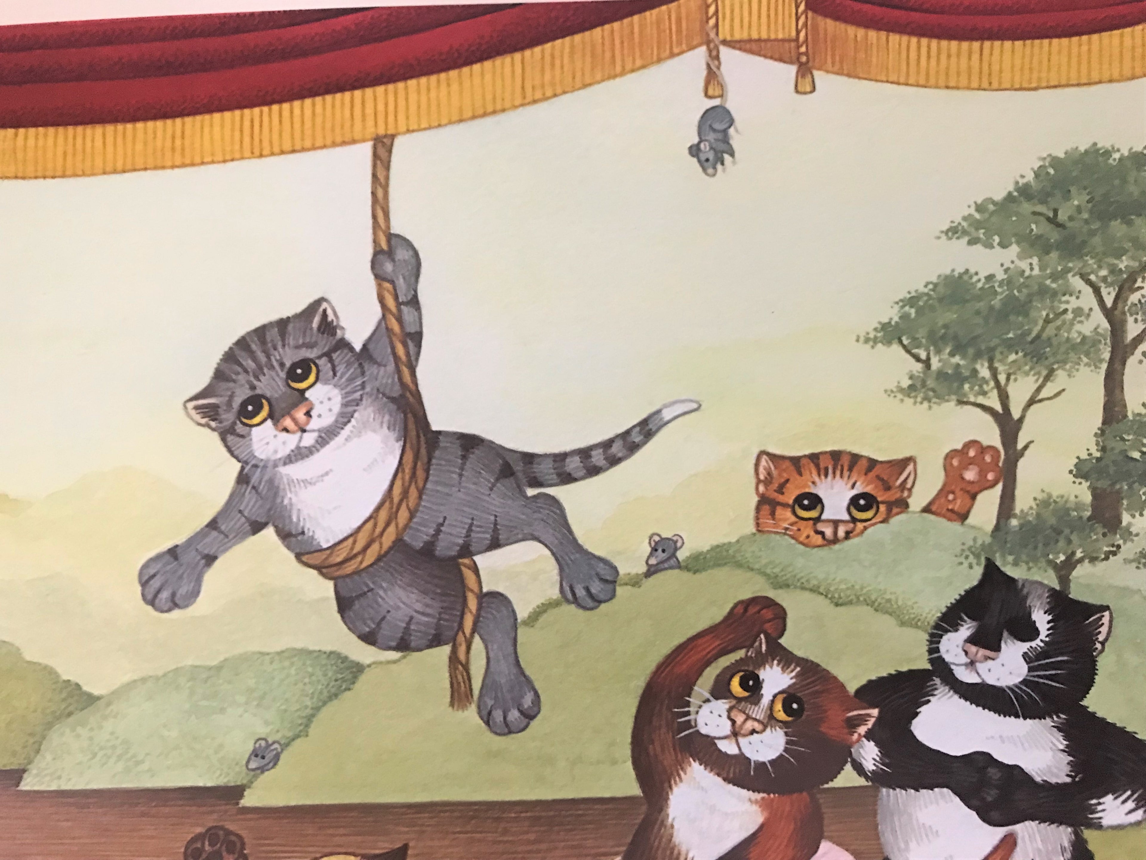 Curtain Up Linda Jane Smith Lithograph Print Artist Hand Signed and Numbered