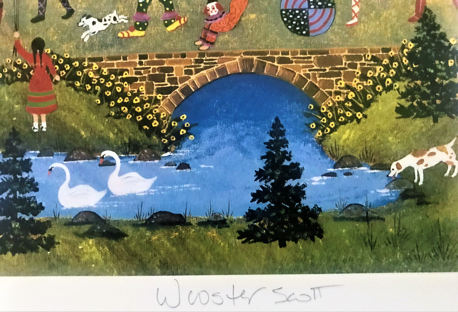 A Rambunctious Razzle Dazzle Jane Wooster Scott Lithograph Print Artist Hand Signed and Numbered