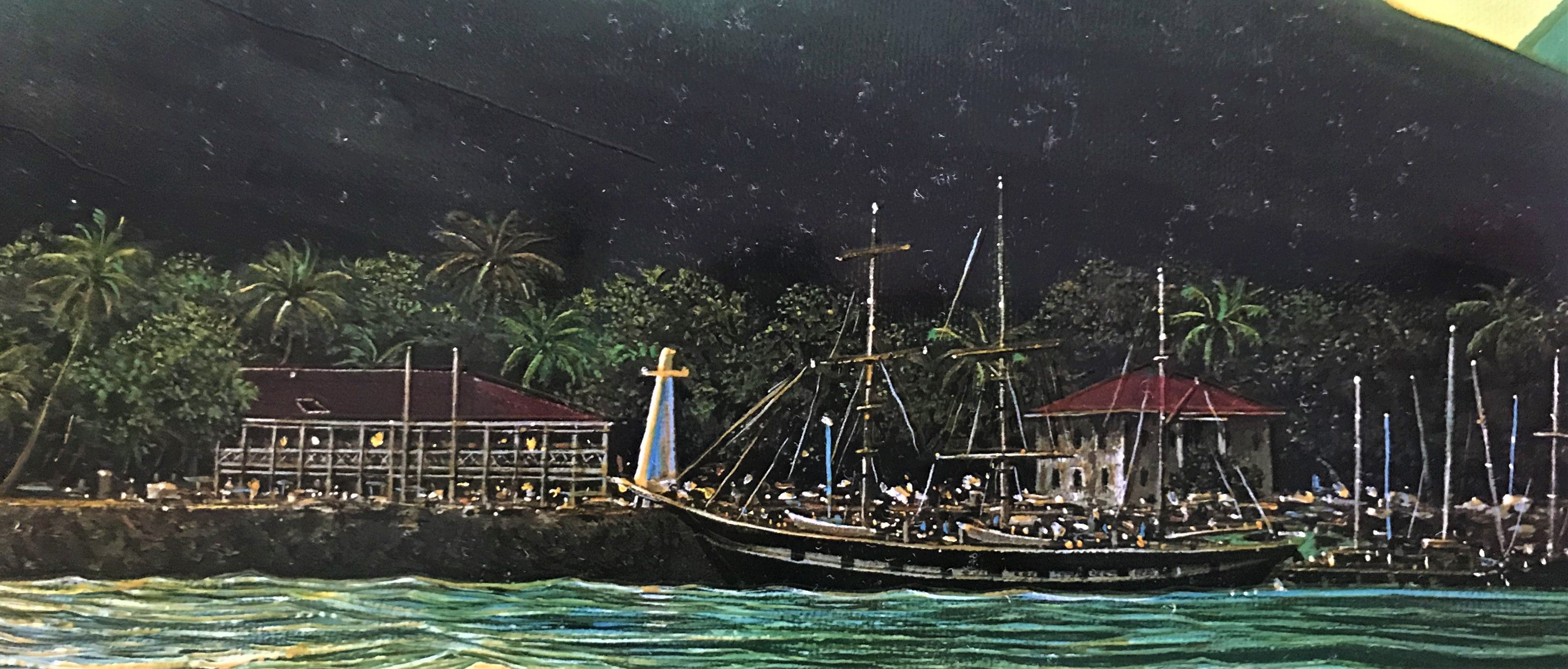 Two Worlds Robert Lyn Nelson Mixed Media Print Artist Hand Signed and Numbered