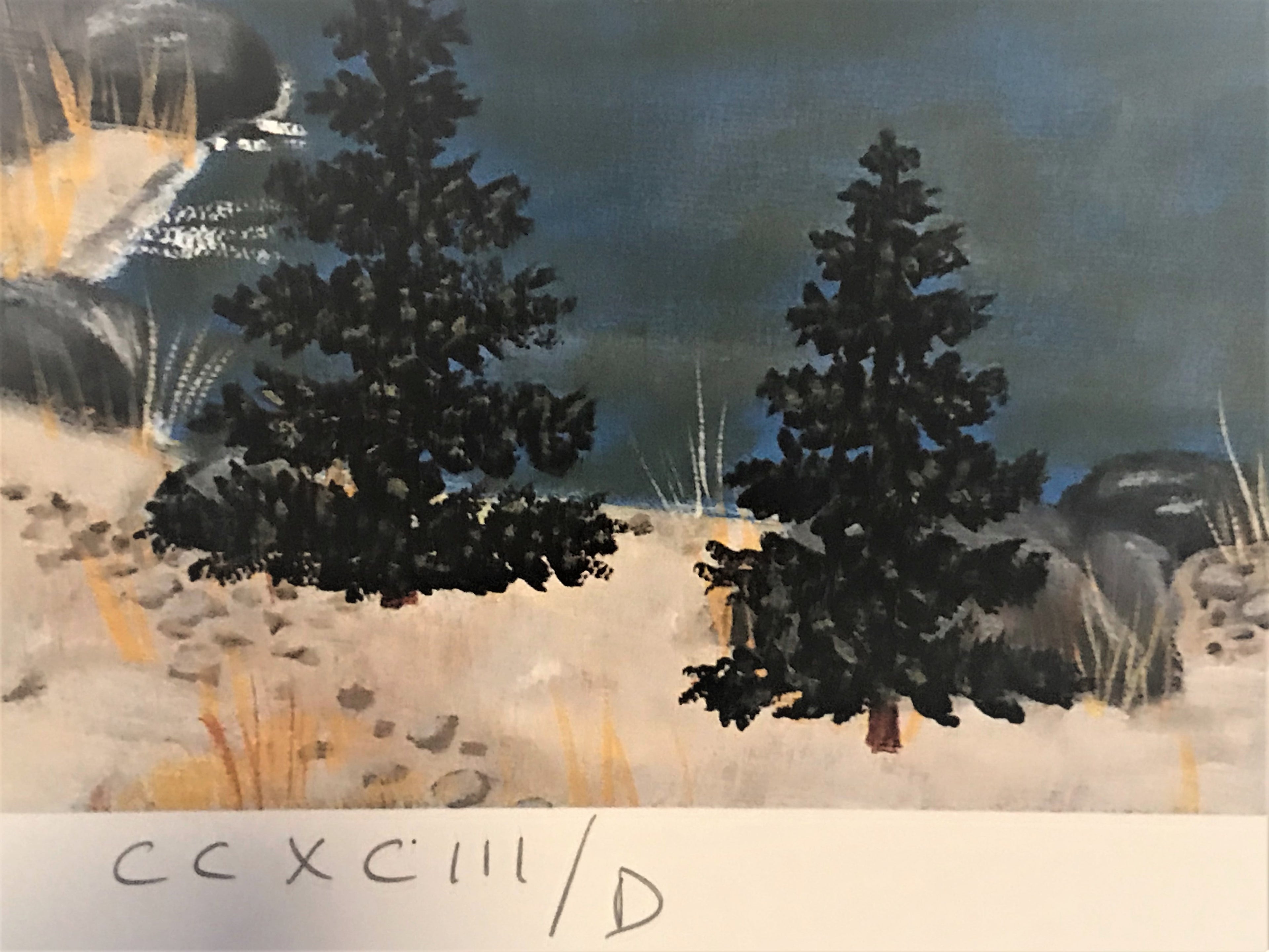 Trail Creek Autumn Jane Wooster Scott Lithograph Print Artist Hand Signed and Roman Numeral Numbered