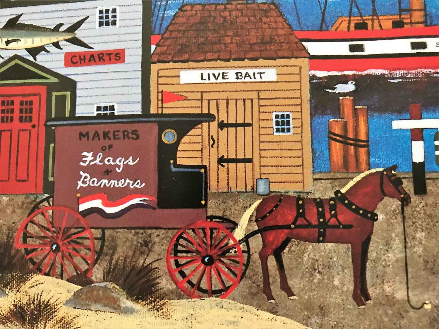 The Maine Attraction Jane Wooster Scott Artist Proof Lithograph Print Artist Hand Signed and AP Numbered