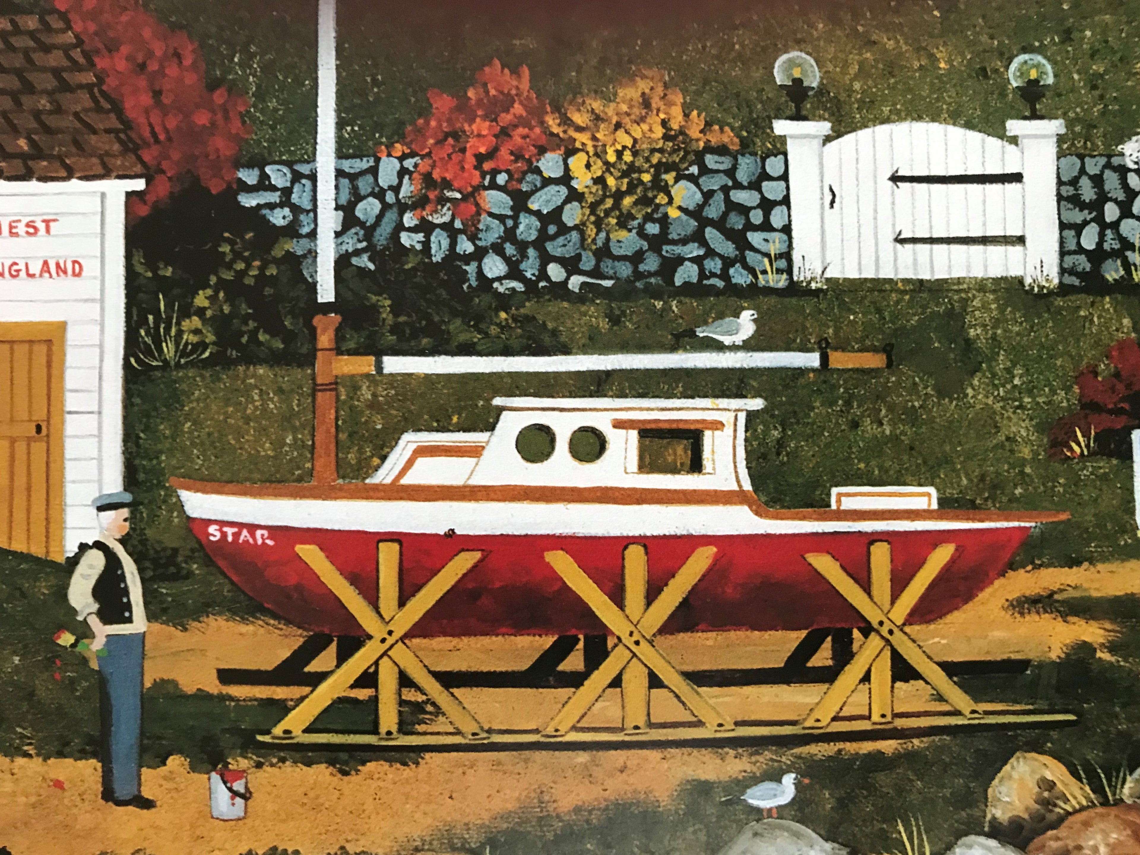Lure of the Sea Jane Wooster Scott Lithograph Print Artist Hand Signed and Numbered