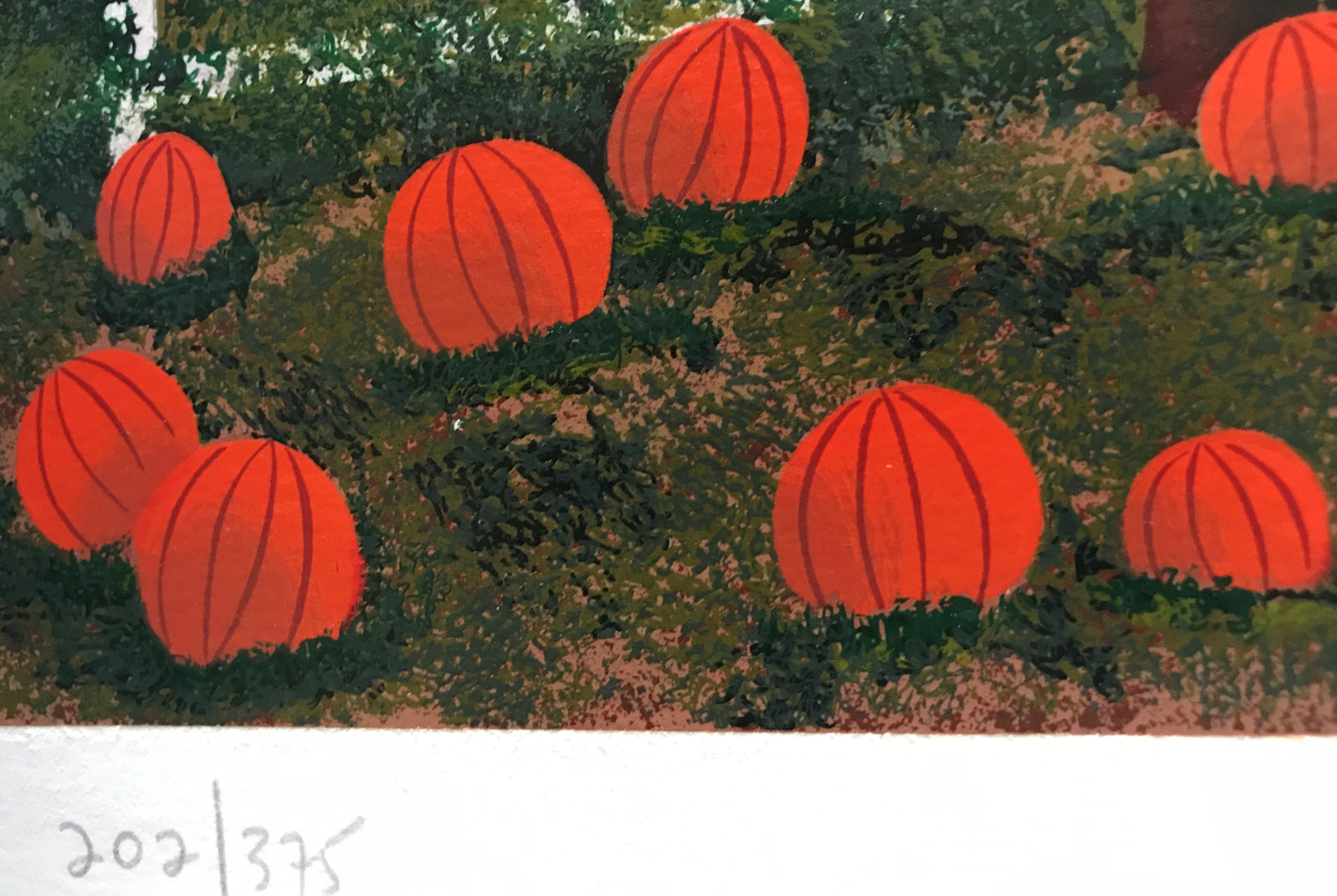 Autumnal Reflection Jane Wooster Scott Serigraph Print Artist Hand Signed and Numbered