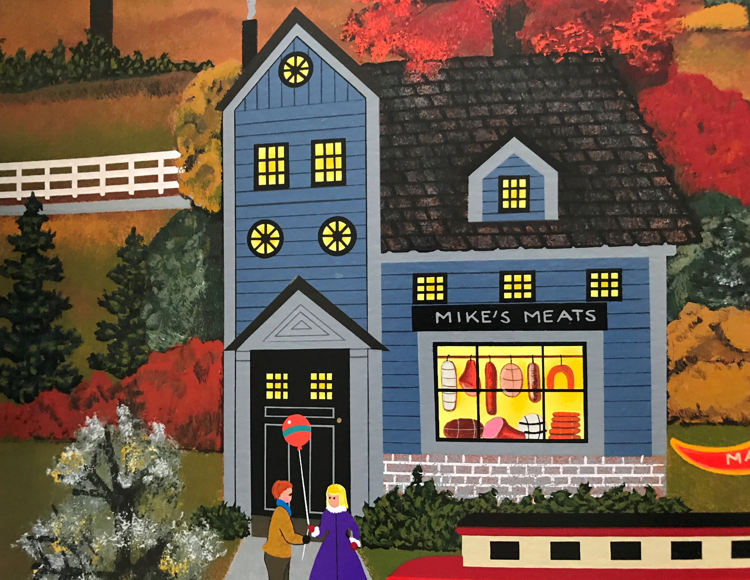 Autumn Reflection Jane Wooster Scott Artist Proof Serigraph Print Artist Hand Signed and AP Numbered