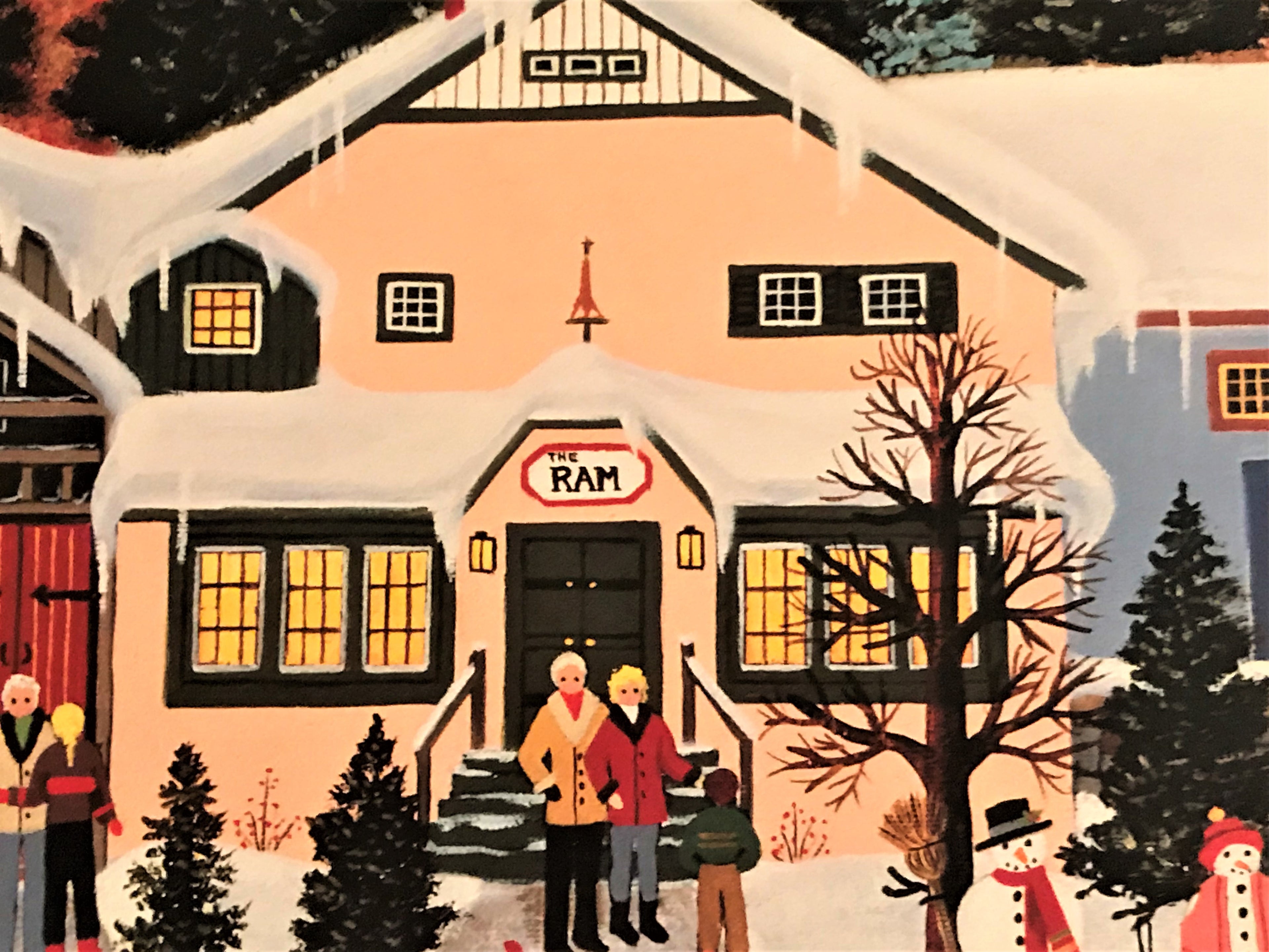 Alpine Winter Grandeur Jane Wooster Scott Lithograph Print Artist Hand Signed and Numbered