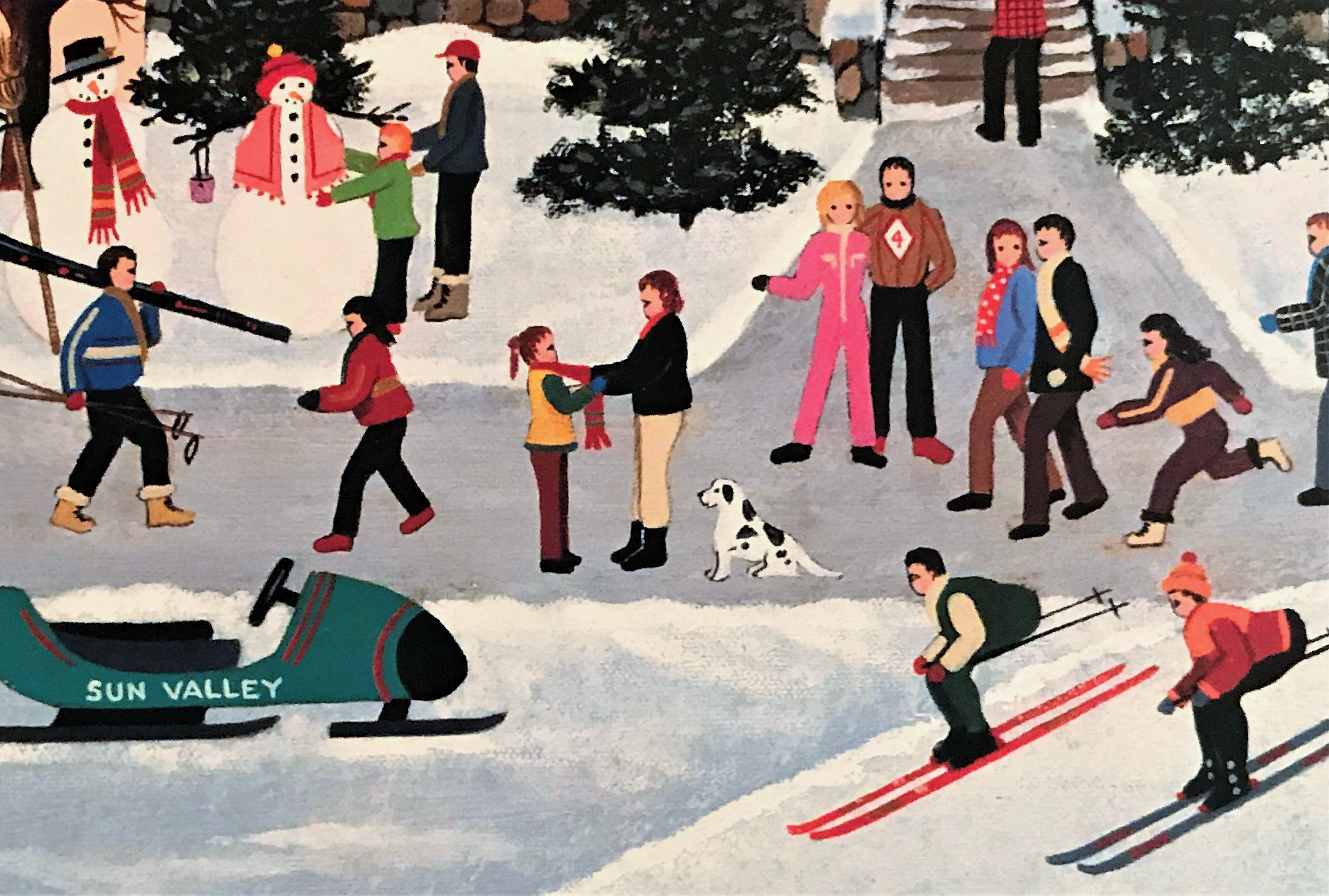 Alpine Winter Grandeur Jane Wooster Scott Lithograph Print Artist Hand Signed and Numbered