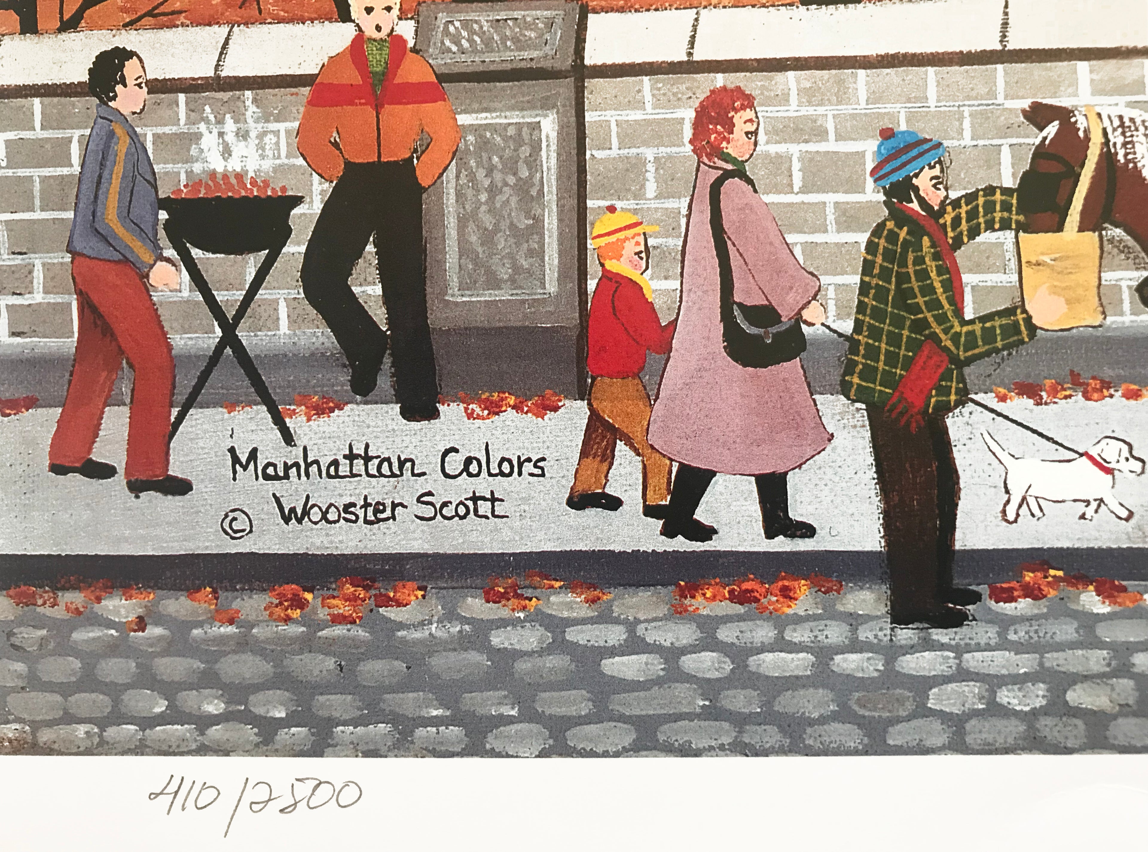 Manhattan Colors Jane Wooster Scott Lithograph Print Artist Hand Signed and Numbered