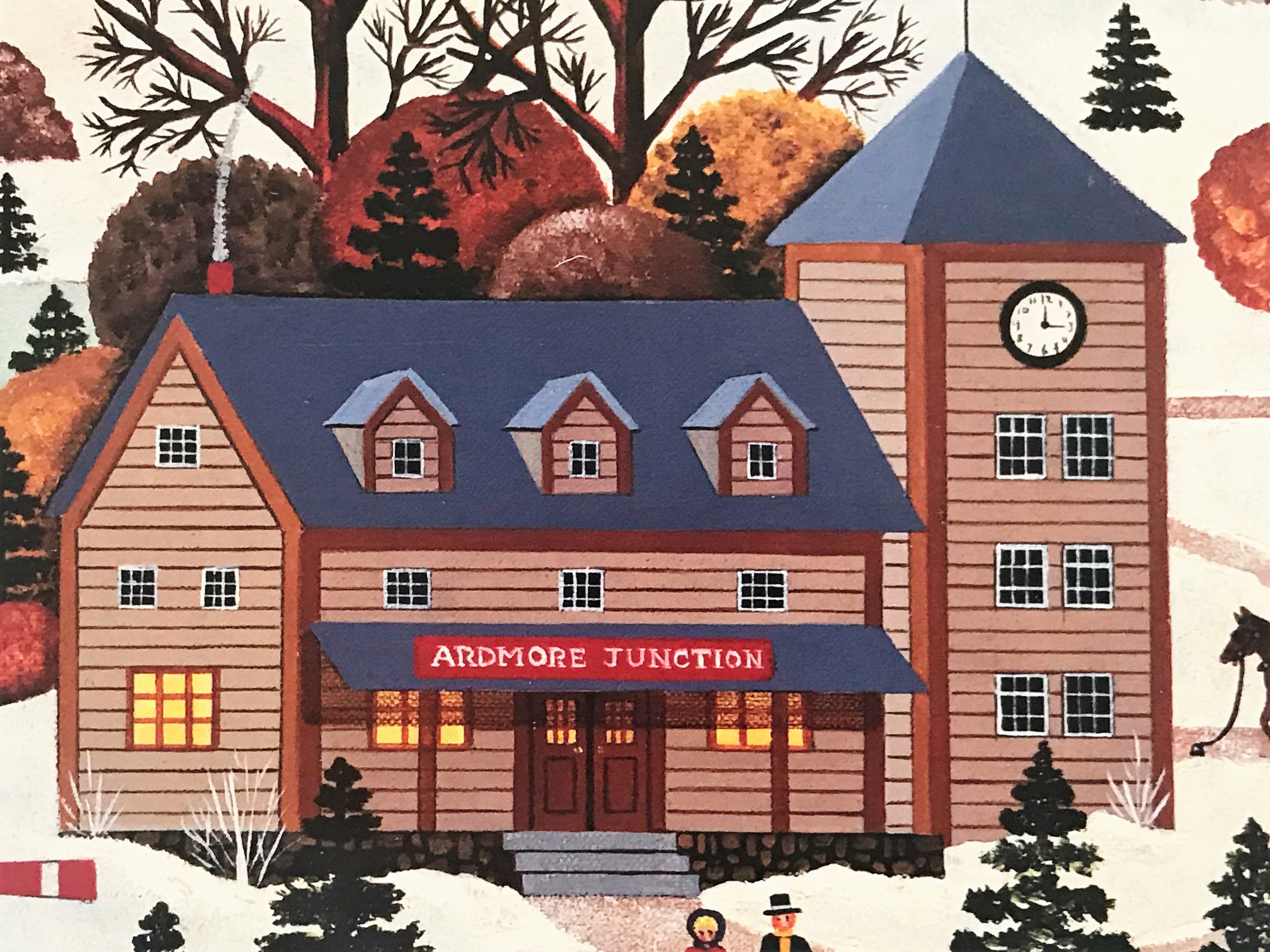 The View at Ardmore Junction Jane Wooster Scott Lithograph Print Artist Hand Signed and Numbered