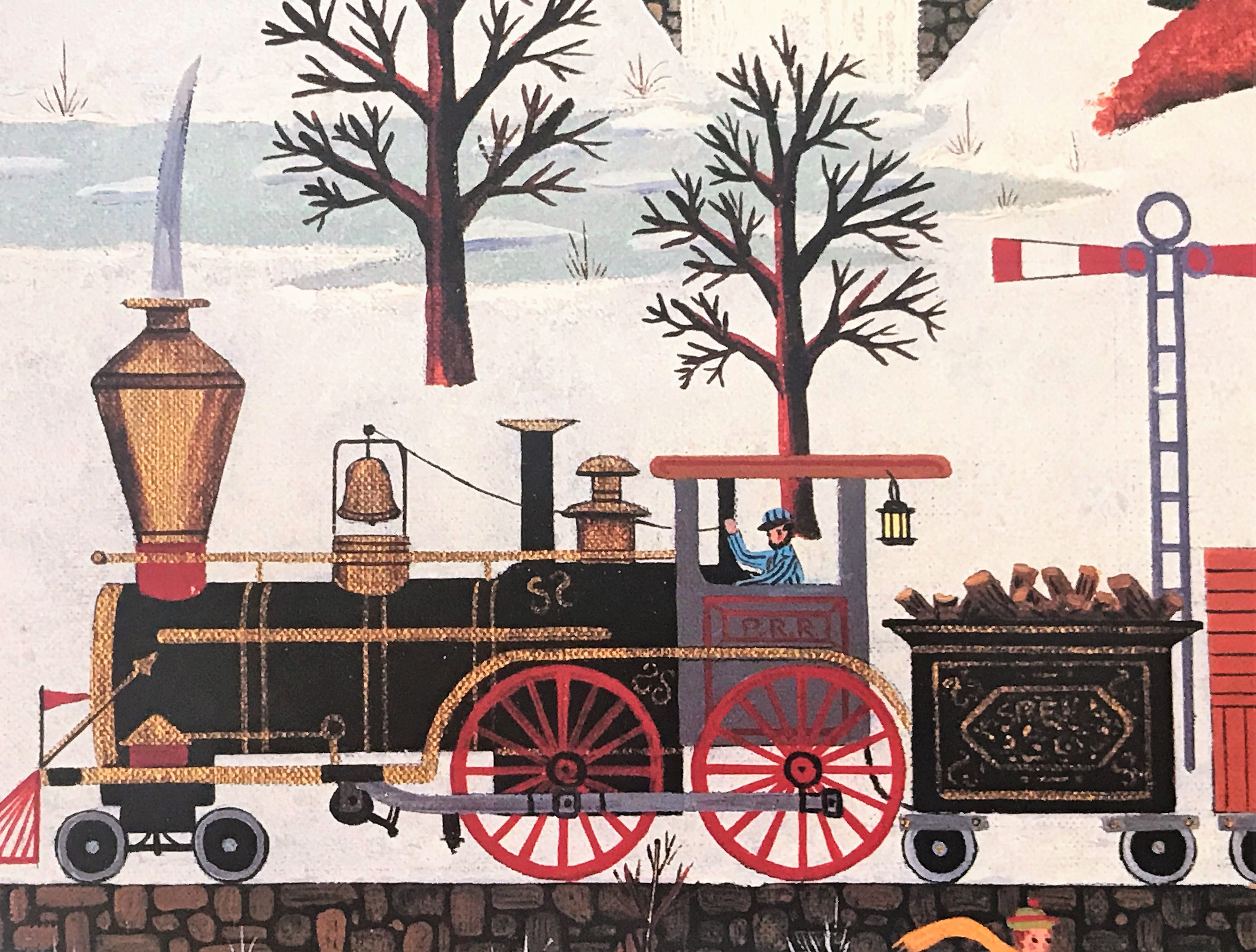 The View at Ardmore Junction Jane Wooster Scott Lithograph Print Artist Hand Signed and Numbered