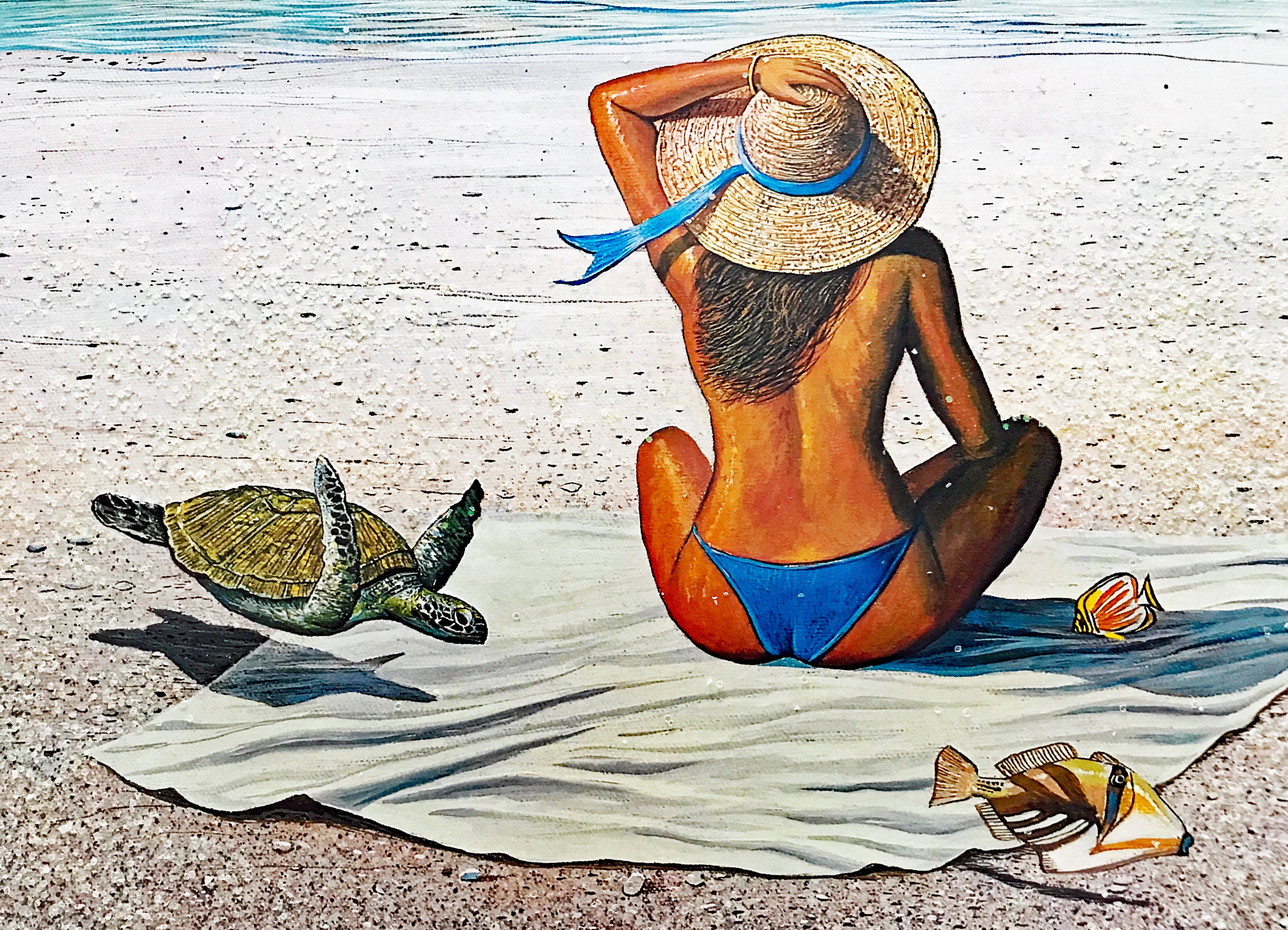 Summer Illusions Robert Lyn Nelson Mixed Media Print Artist Hand Signed and Numbered