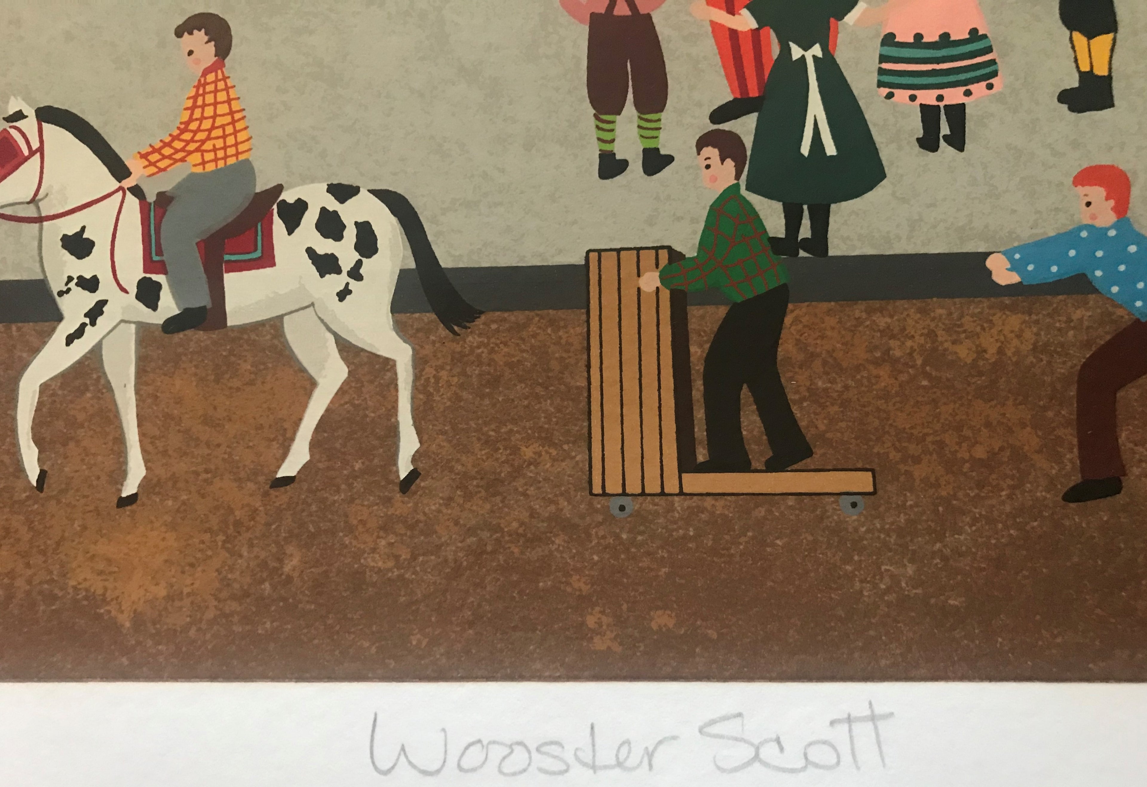 Birthday Mayhem Jane Wooster Scott Serigraph Print Artist Hand Signed and AP Numbered
