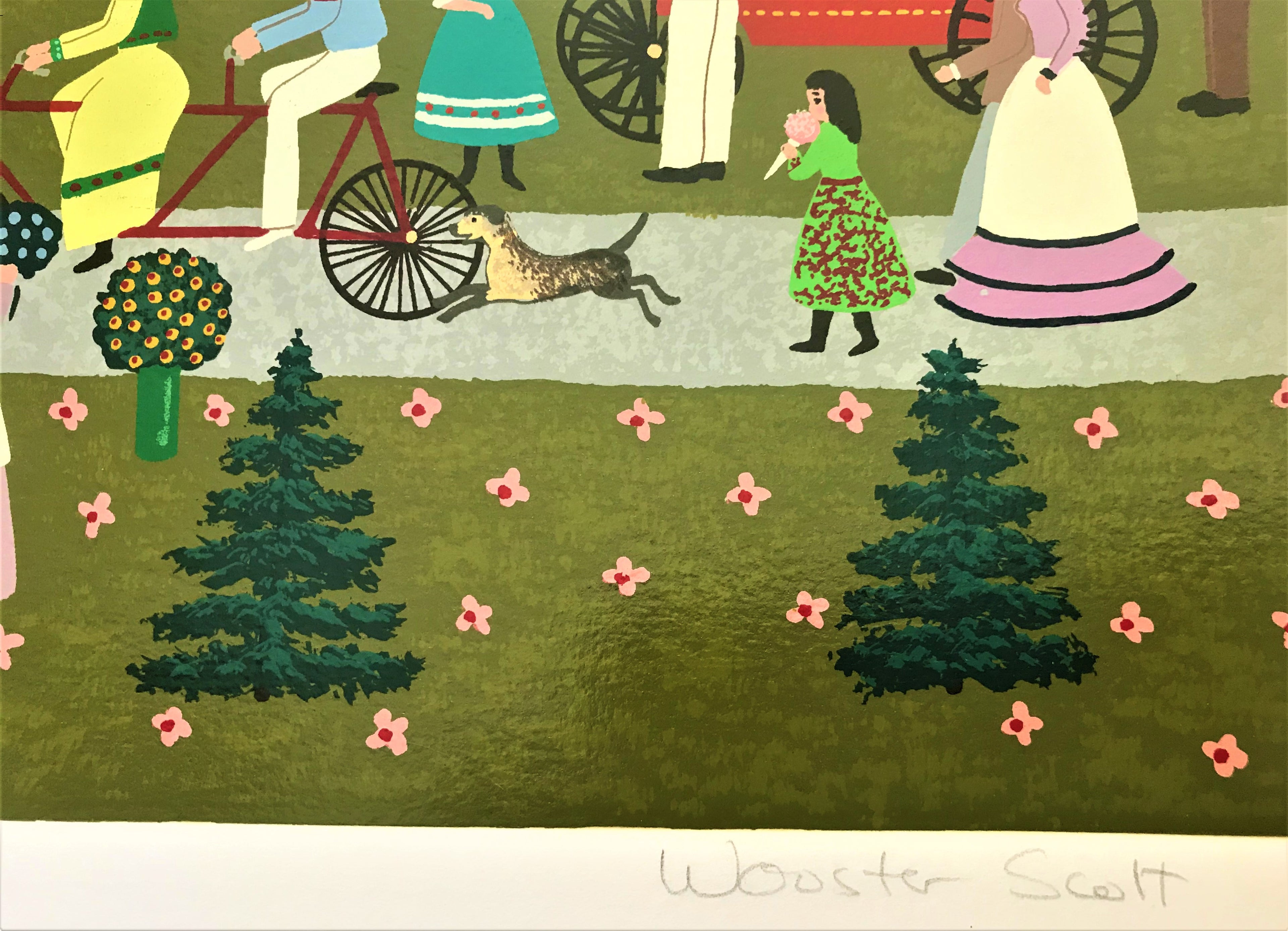 Ice Cream Special Jane Wooster Scott Serigraph Print Artist Hand Signed and AP Numbered