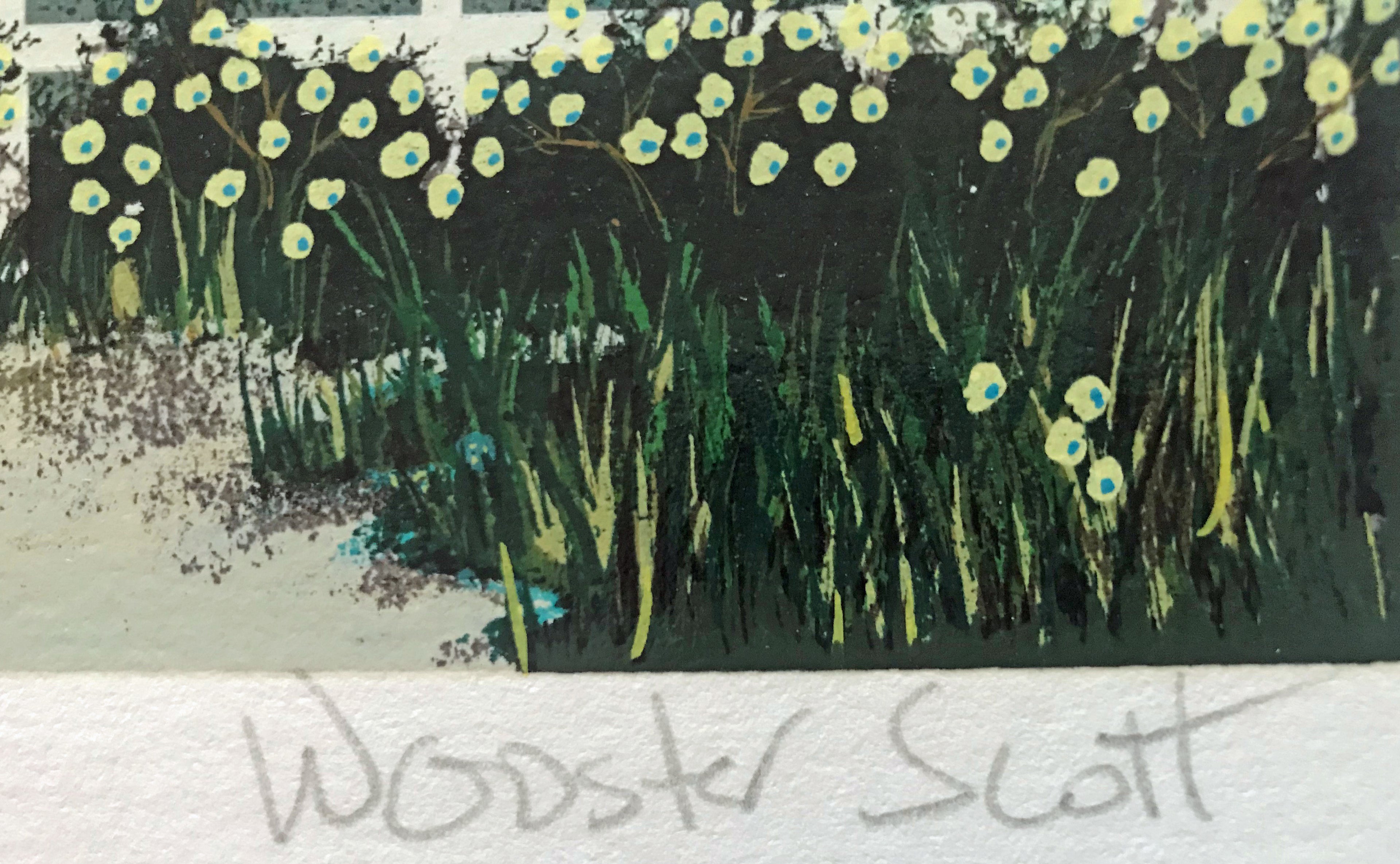 Downpour Down East Jane Wooster Scott Artist Prooft Serigraph Print Artist Hand Signed and AP Numbered