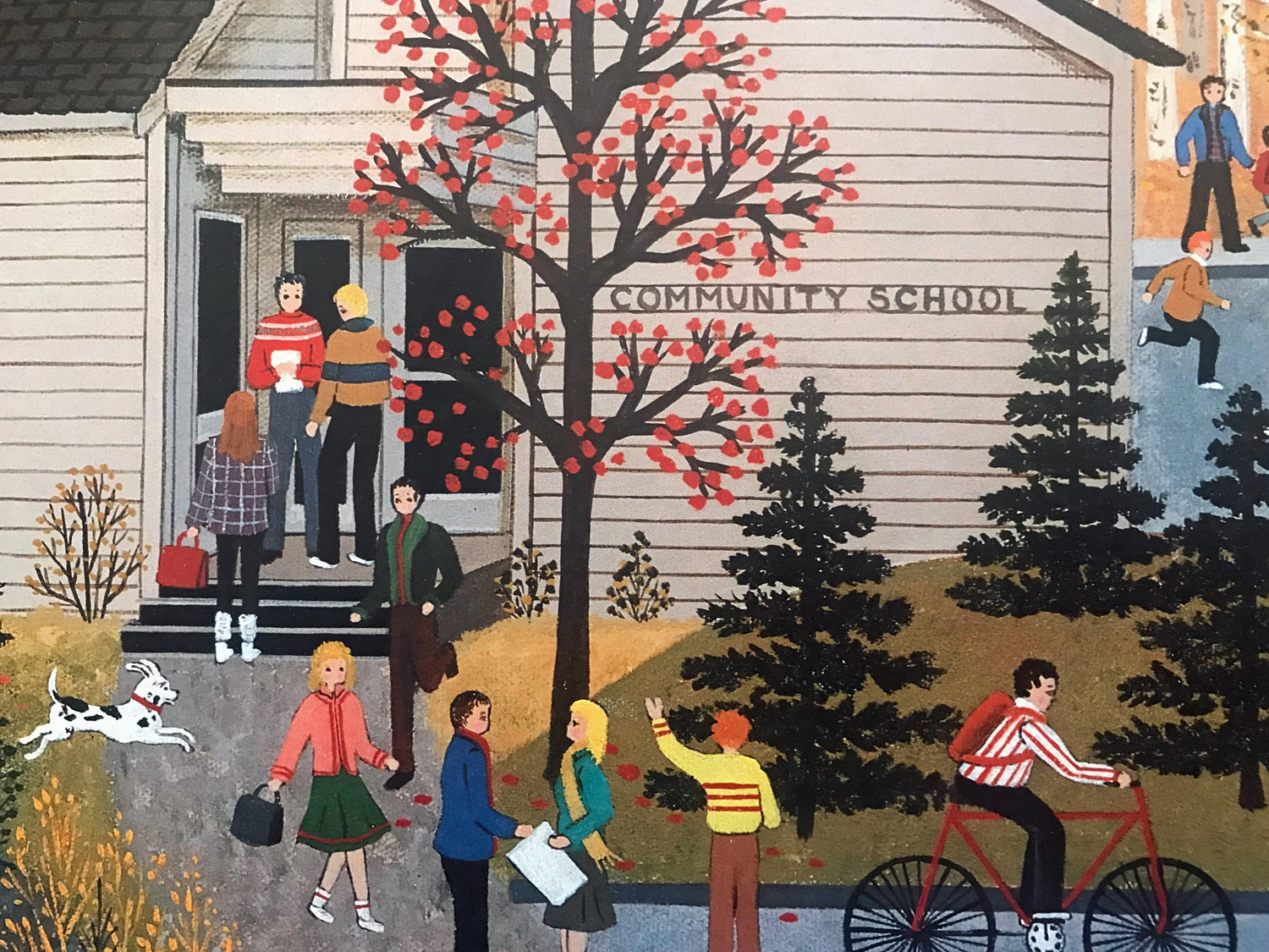 Sun Valley School Days Jane Wooster Scott Lithograph Print Artist Hand Signed and Numbered