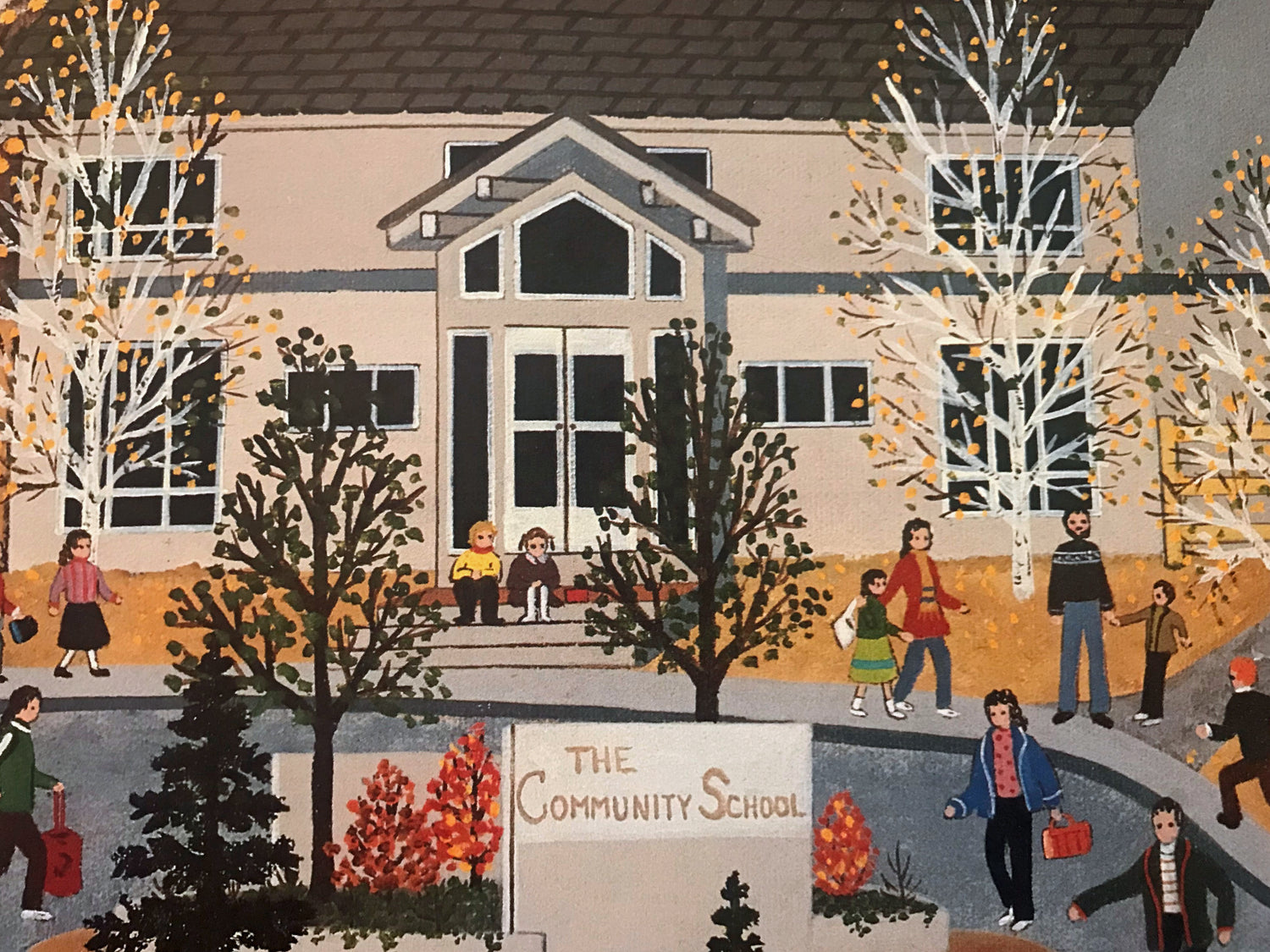 Sun Valley School Days Jane Wooster Scott Lithograph Print Artist Hand Signed and Numbered