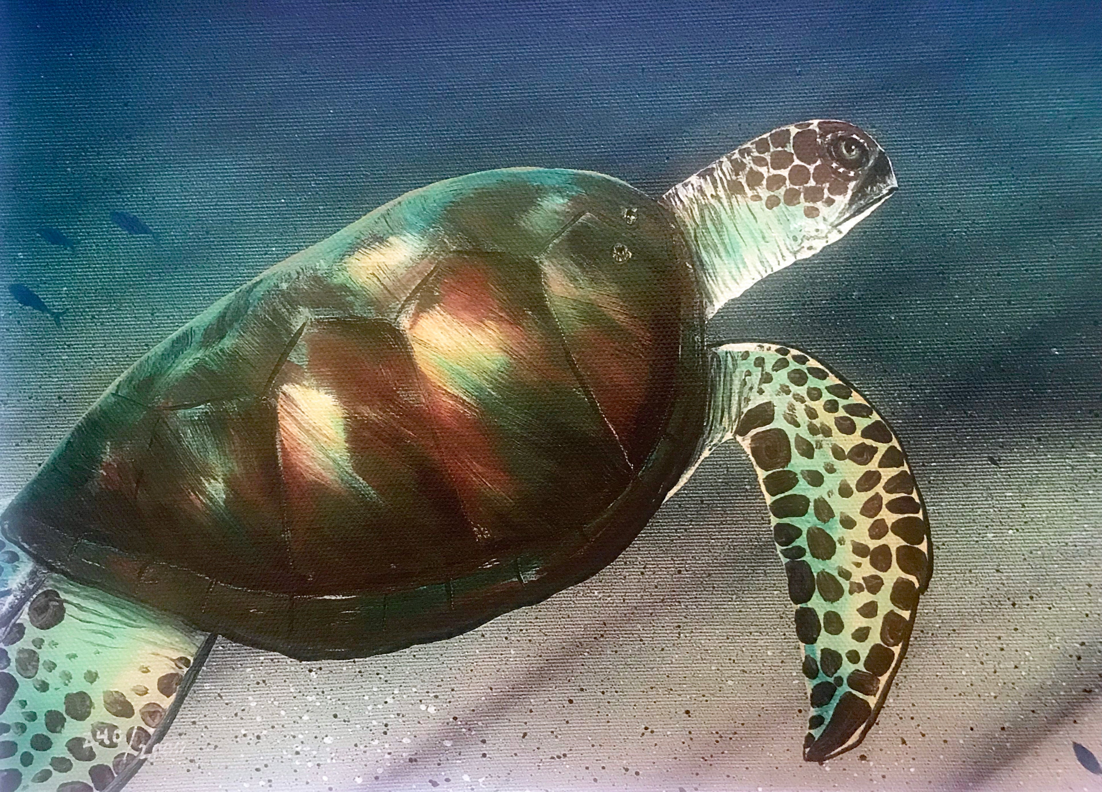 In the Company of Whales Wyland Canvas Giclée Print Artist Hand Signed and Numbered
