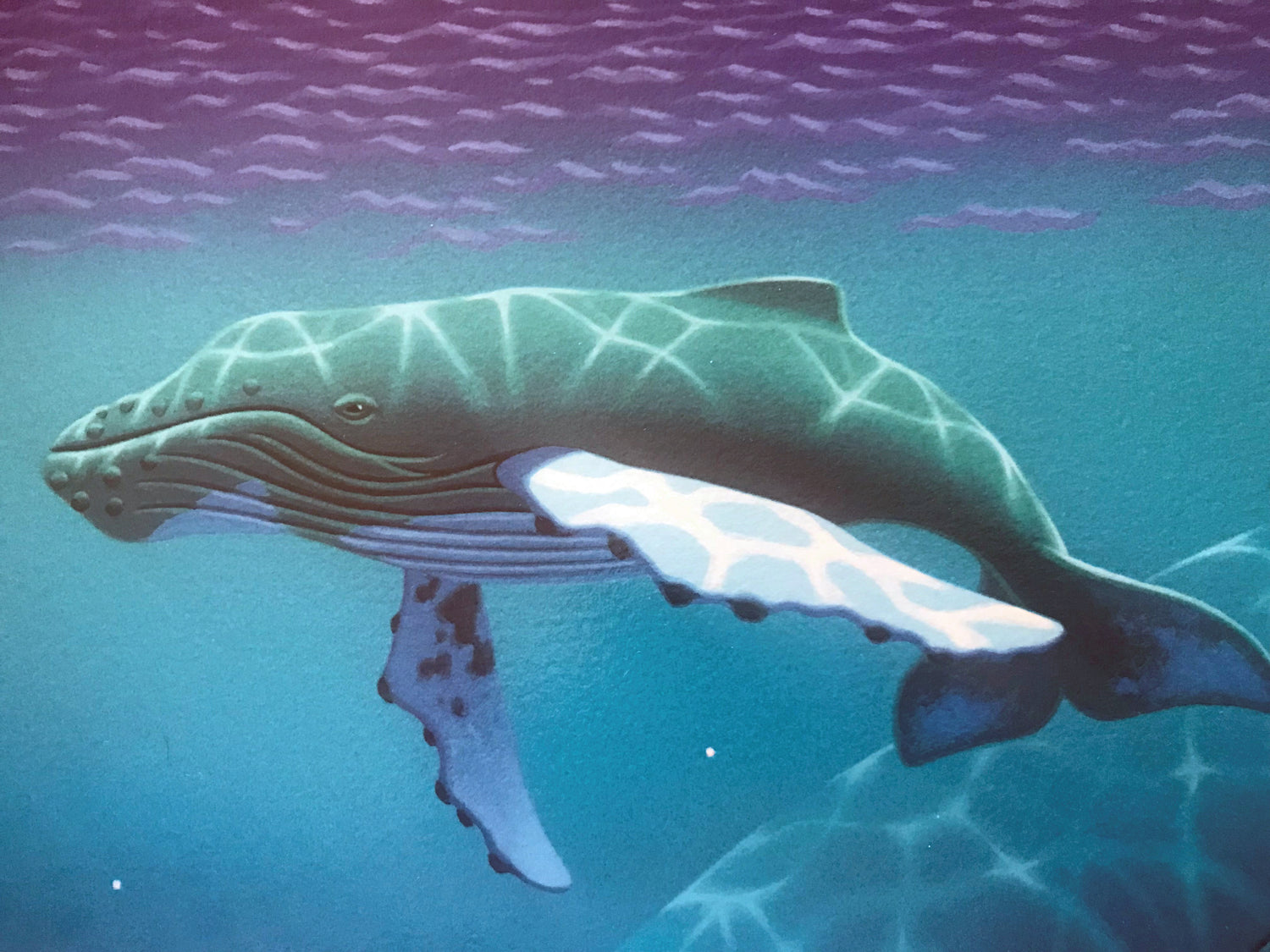 The Humpbacks World William Schimmel Fine Art Serigraph Print Artist Hand Signed and Numbered