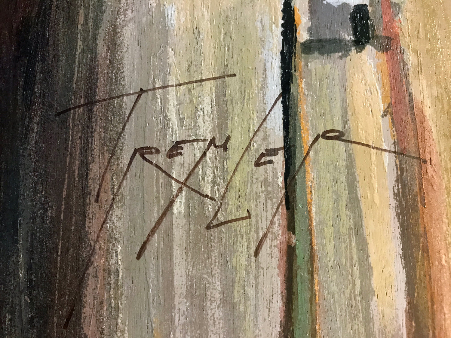 Matinee I Yuri Tremler Serigraph Print on Wood Panel Artist Hand Signed and Numbered