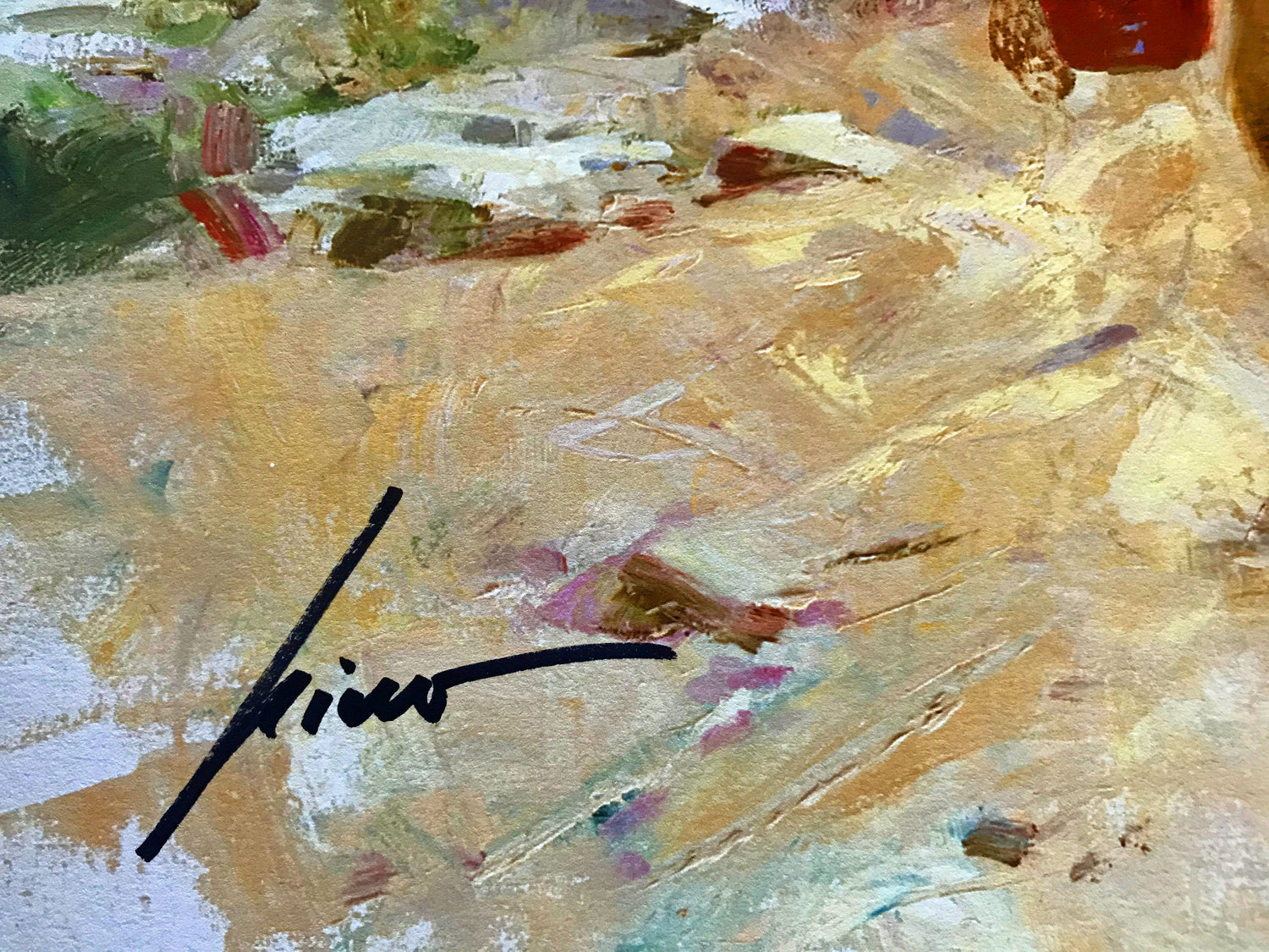 Cliffside Retreat Pino Daeni Giclée Print Artist Hand Signed and Numbered