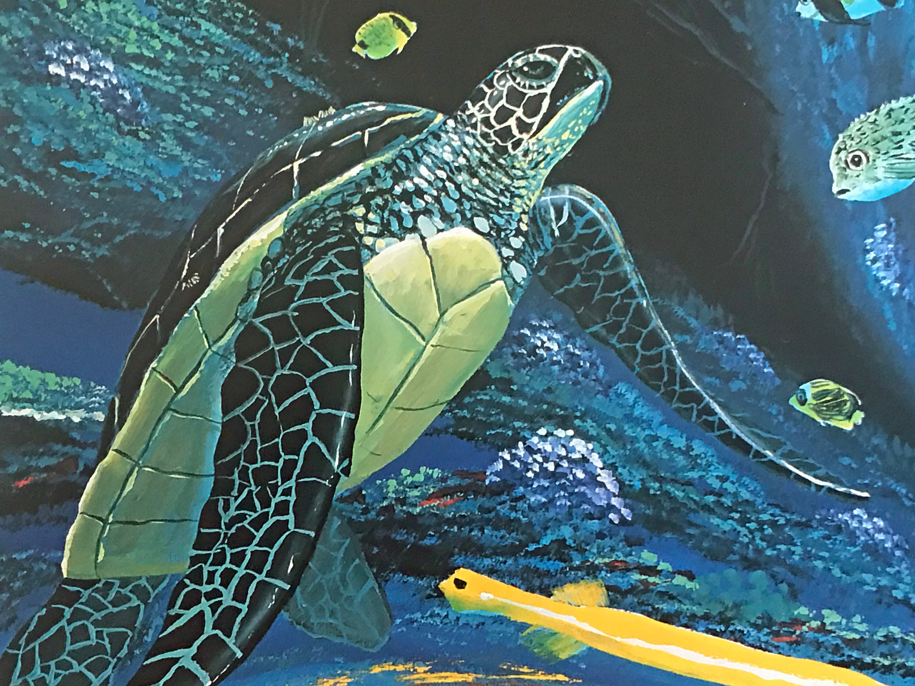 Another Day at the Office Wyland and Jim Warren Lithograph Print Both Artists Hand Signed and Numbered