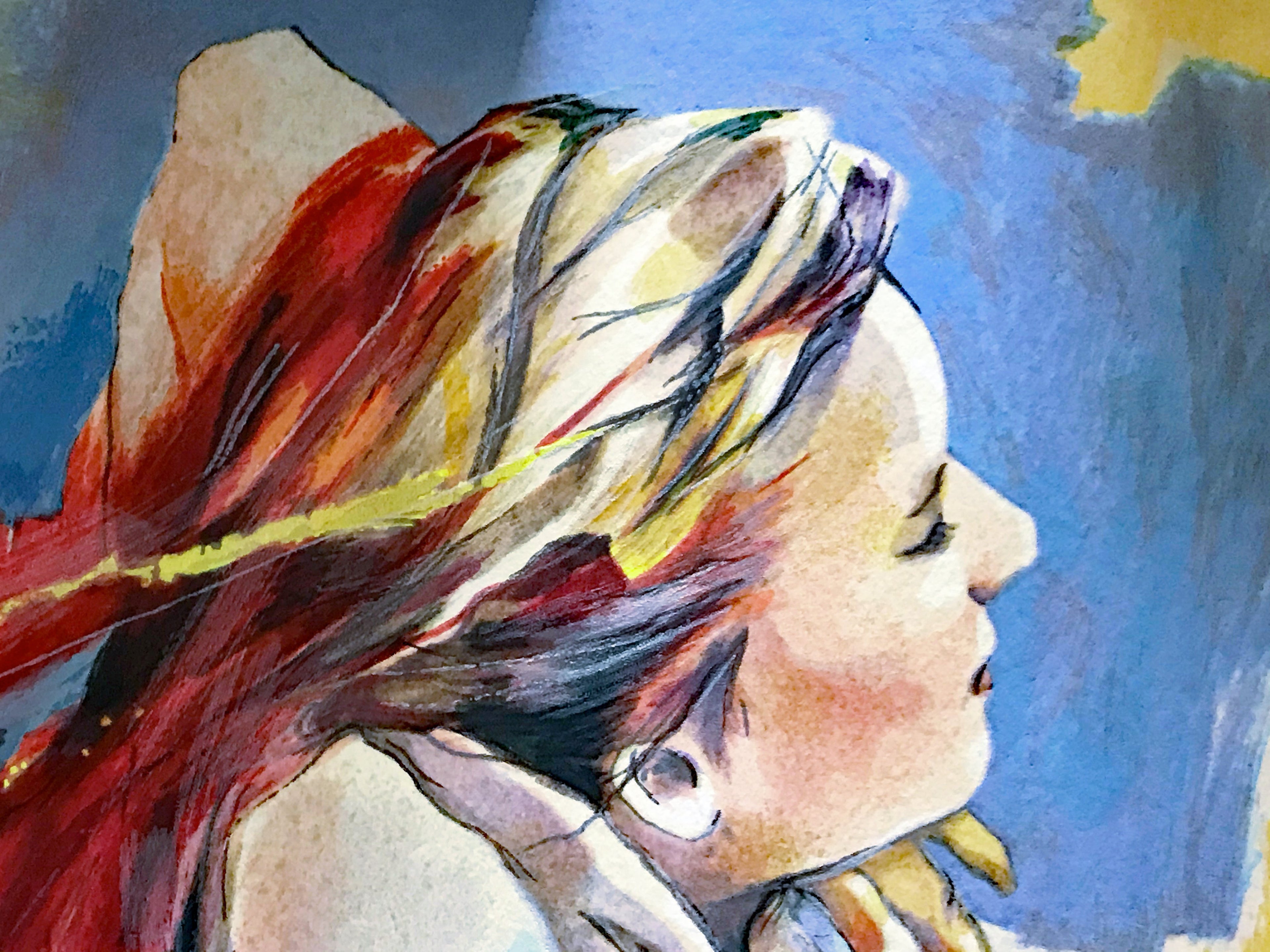 Imagination Christine Comyn Lithograph Print Artist Hand Signed and Numbered